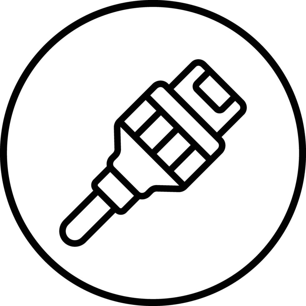 Rj45 Icon Design Illustration vector
