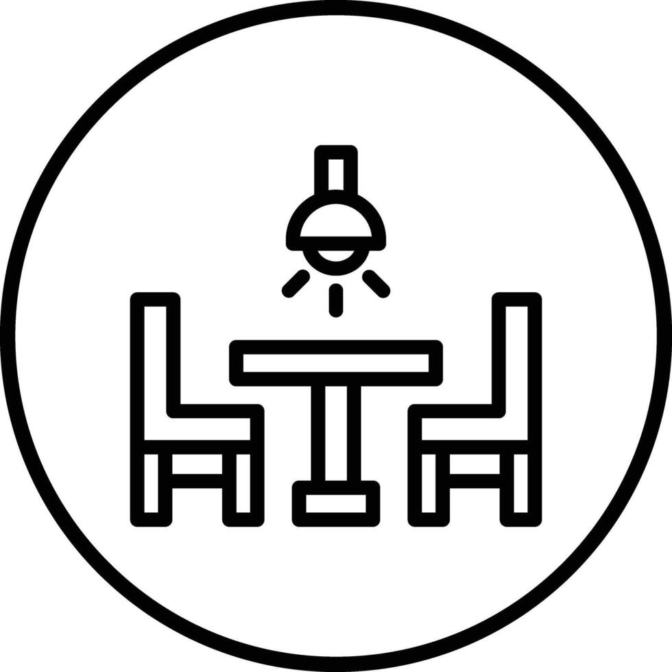 Dining Table Icon Design Illustration vector