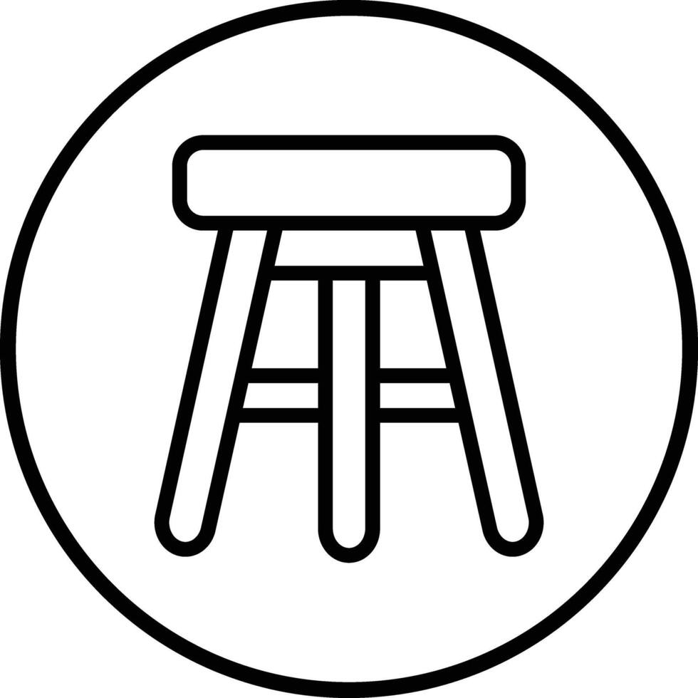 Bar Stool Icon Design Illustration vector