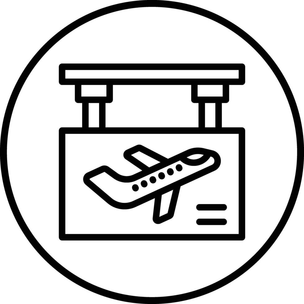 Boarding Gate Icon Design Illustration vector