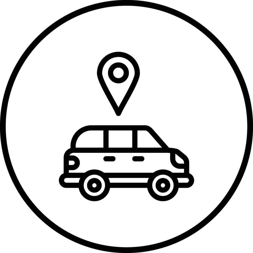 Car service location Icon Design Illustration vector