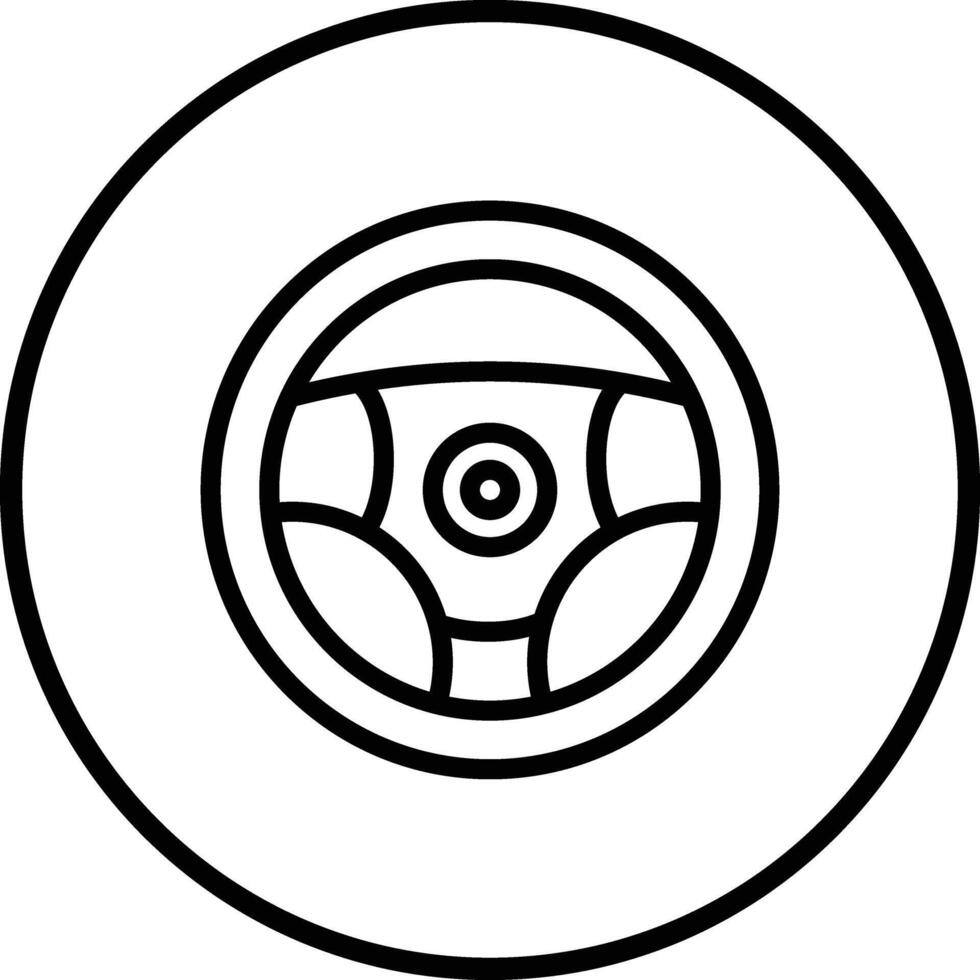 Steering wheel Icon Design Illustration vector