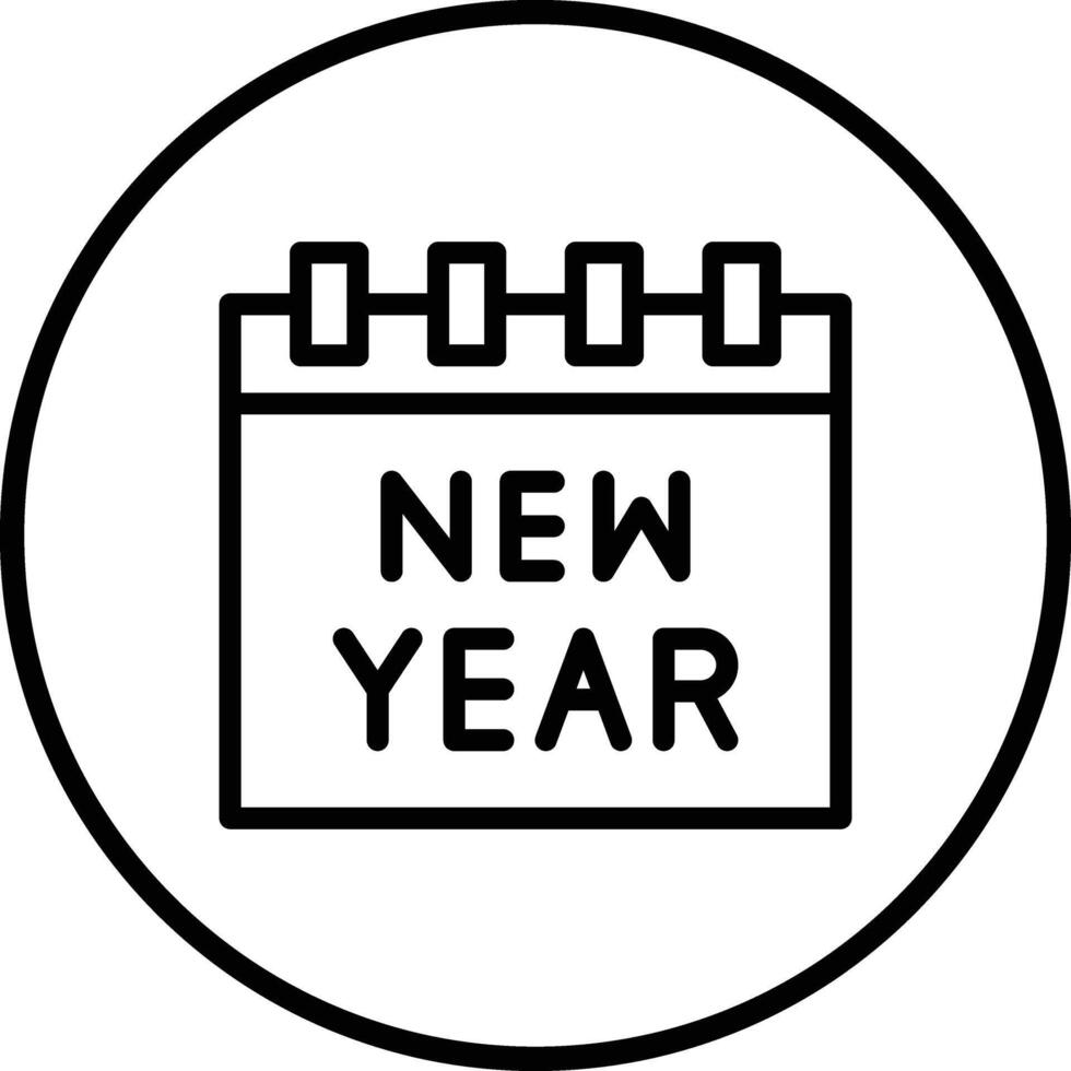New year Icon Design Illustration vector