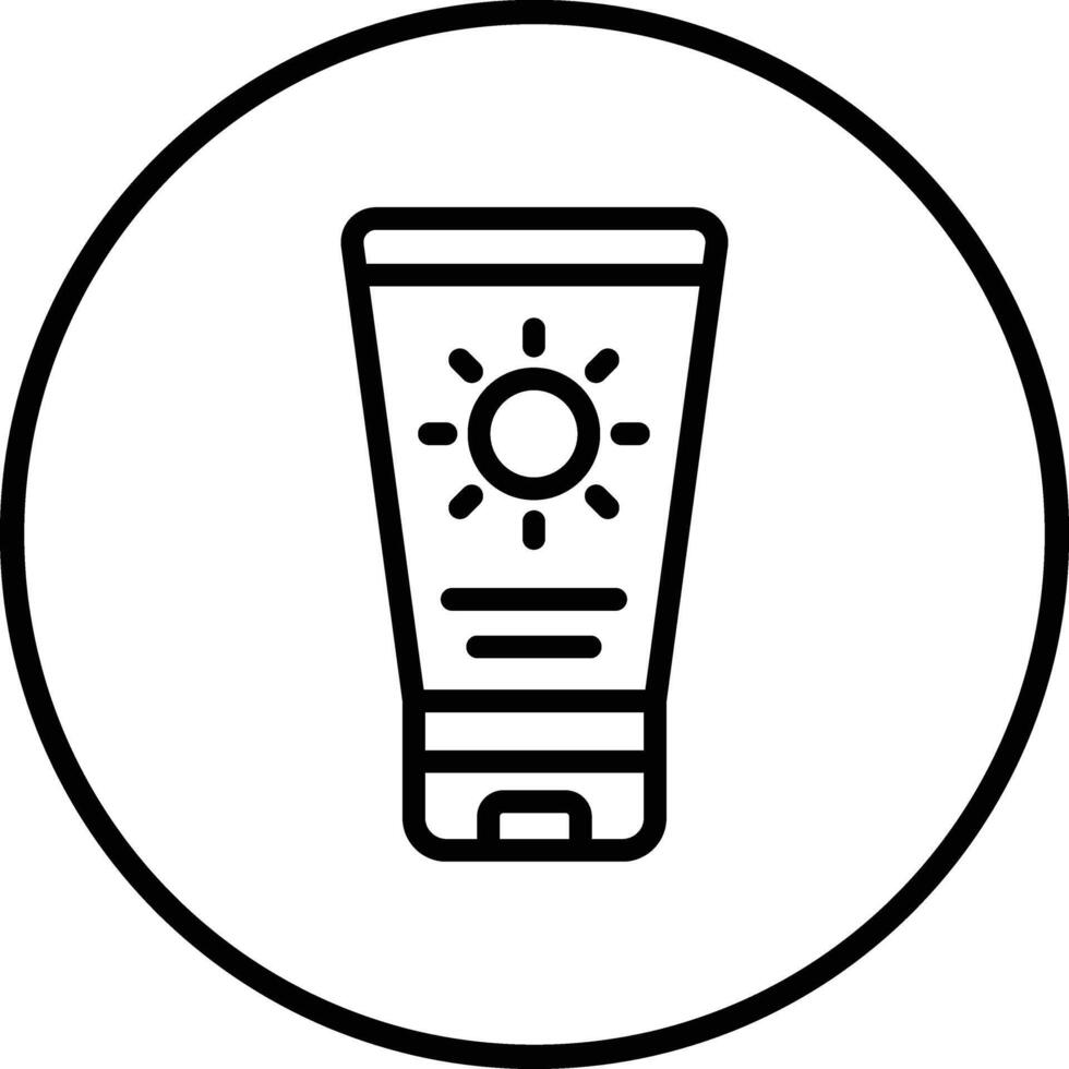 Suncream Icon Design Illustration vector