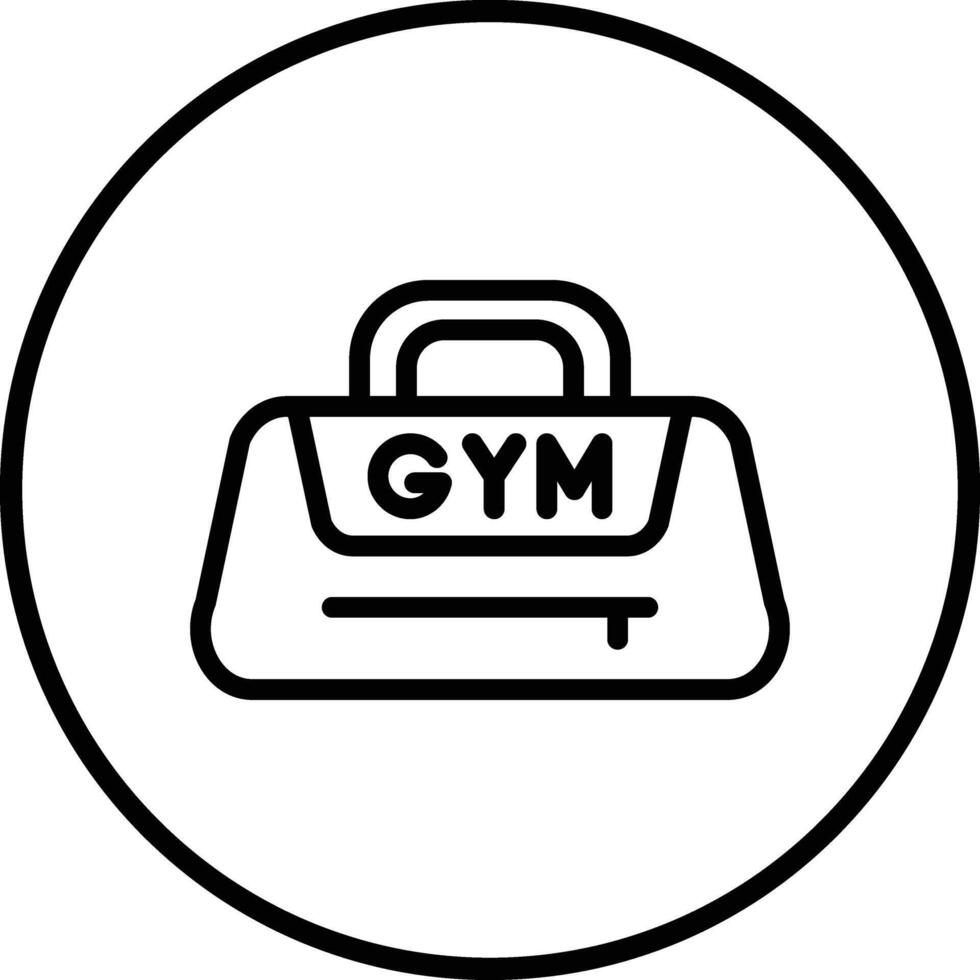 Gym Bag Icon Design Illustration vector