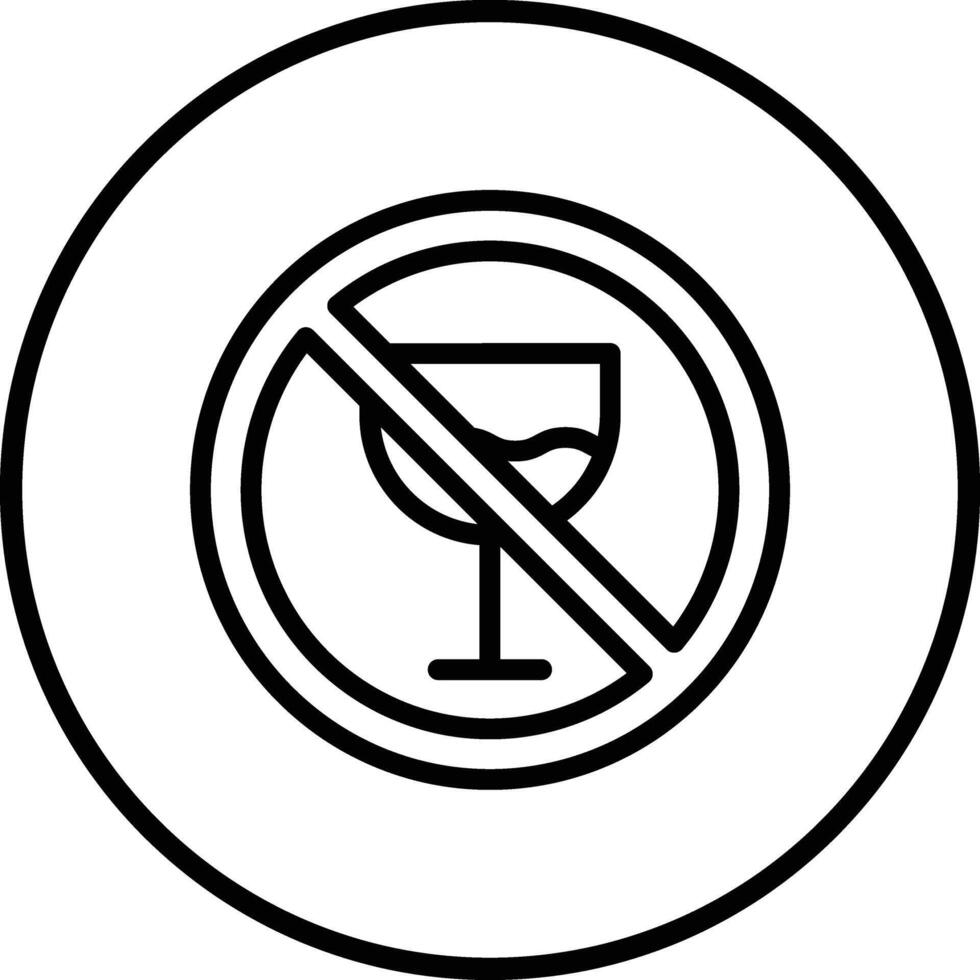 Alcohol Prohibition Icon Design Illustration vector