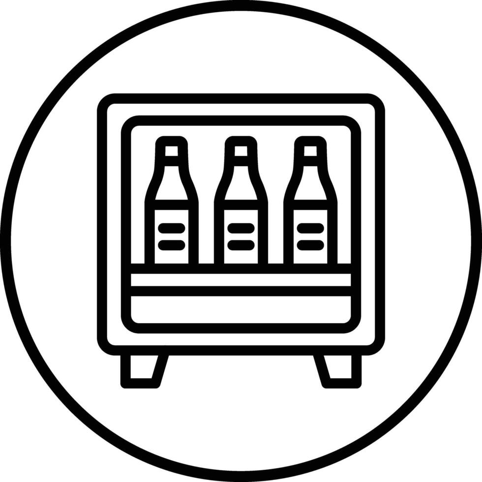 Minibar Icon Design Illustration vector