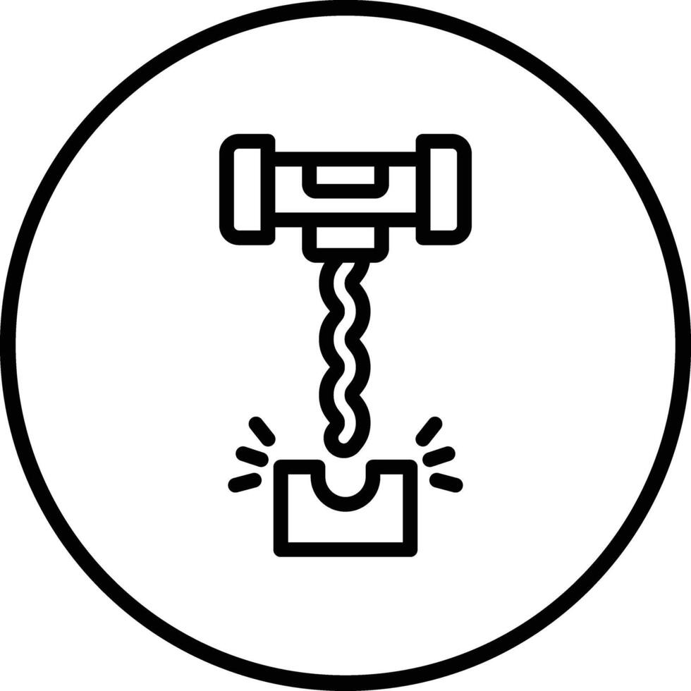 Corkscrew Icon Design Illustration vector