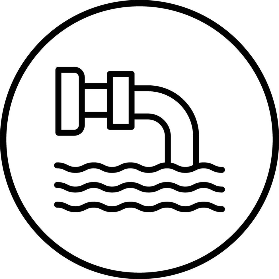Drainage Icon Design Illustration vector
