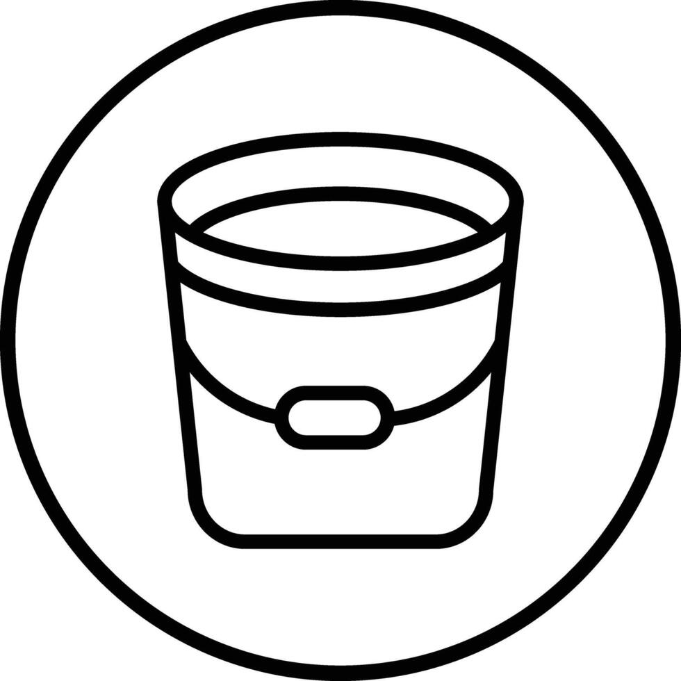 Bucket Icon Design Illustration vector
