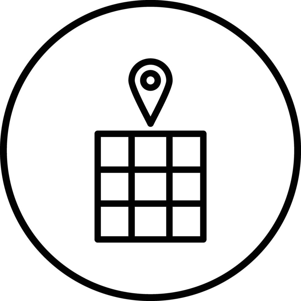 Grid location Icon Design Illustration vector