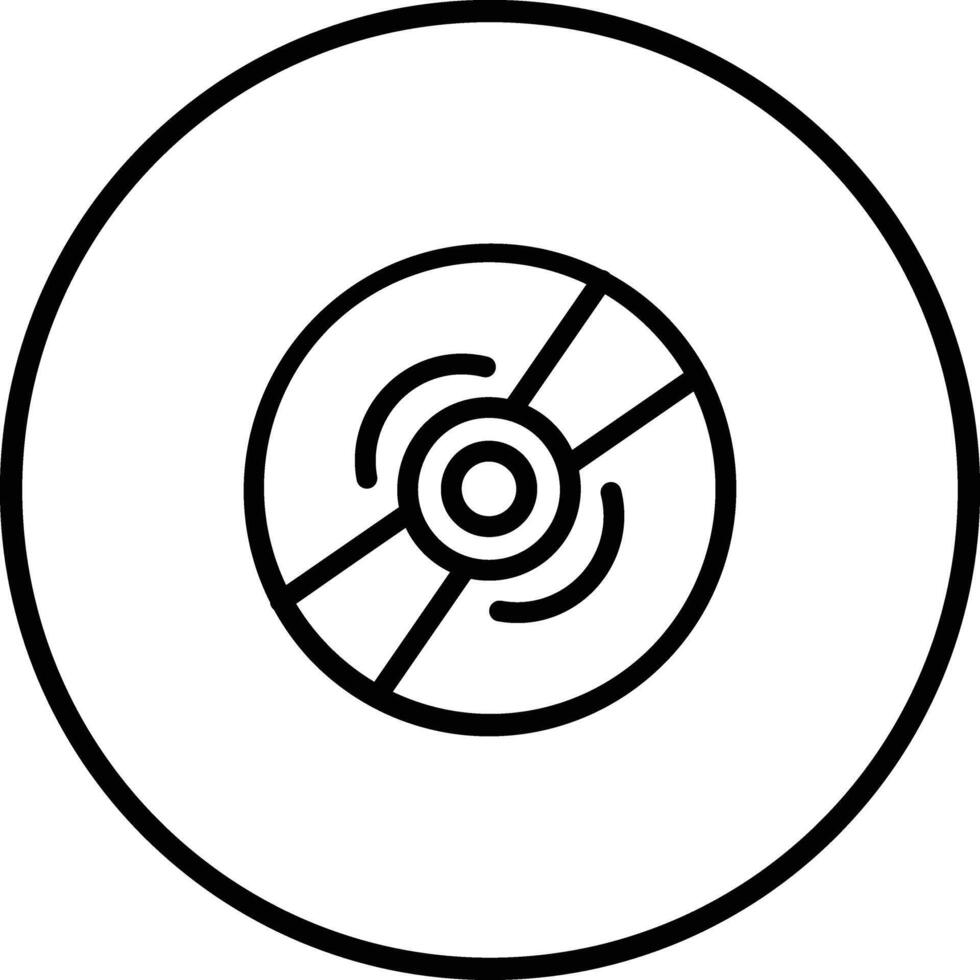 Compact Disk Icon Design Illustration vector