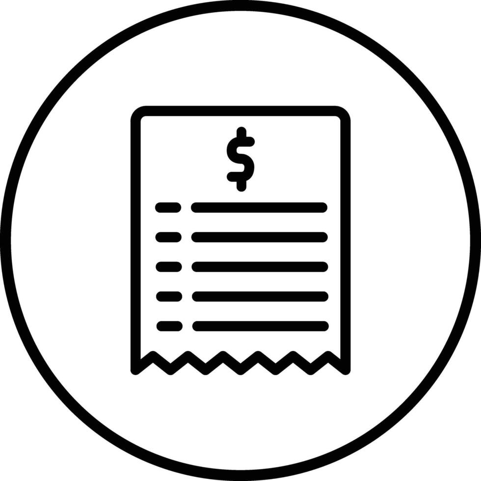 Bill Icon Design Illustration vector
