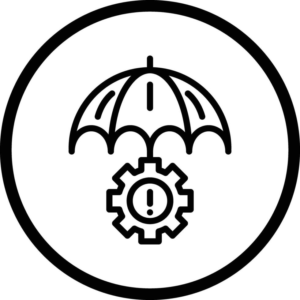 Risk Management Icon Design Illustration vector