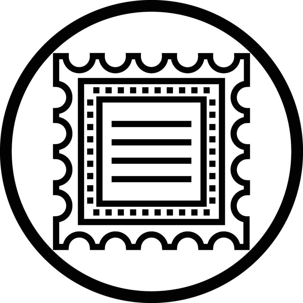 Stamp Icon Design Illustration vector