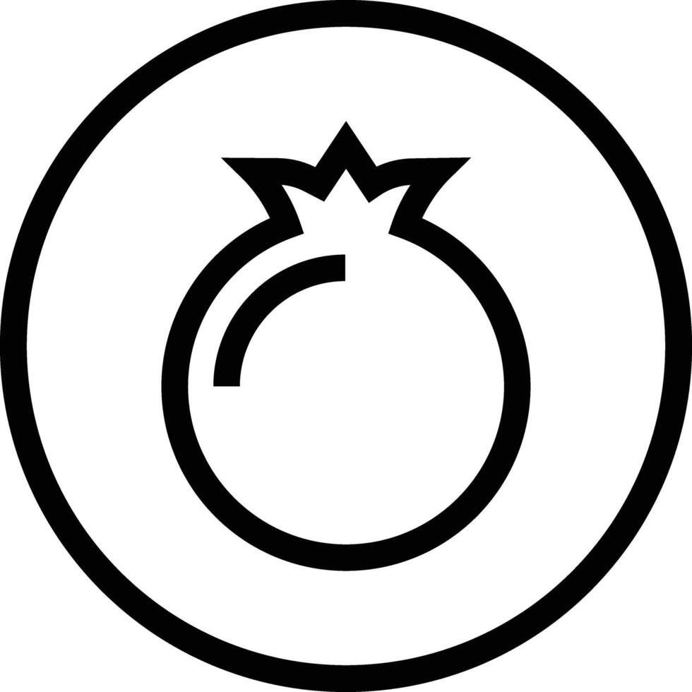 Pomegranate Icon Design Illustration vector