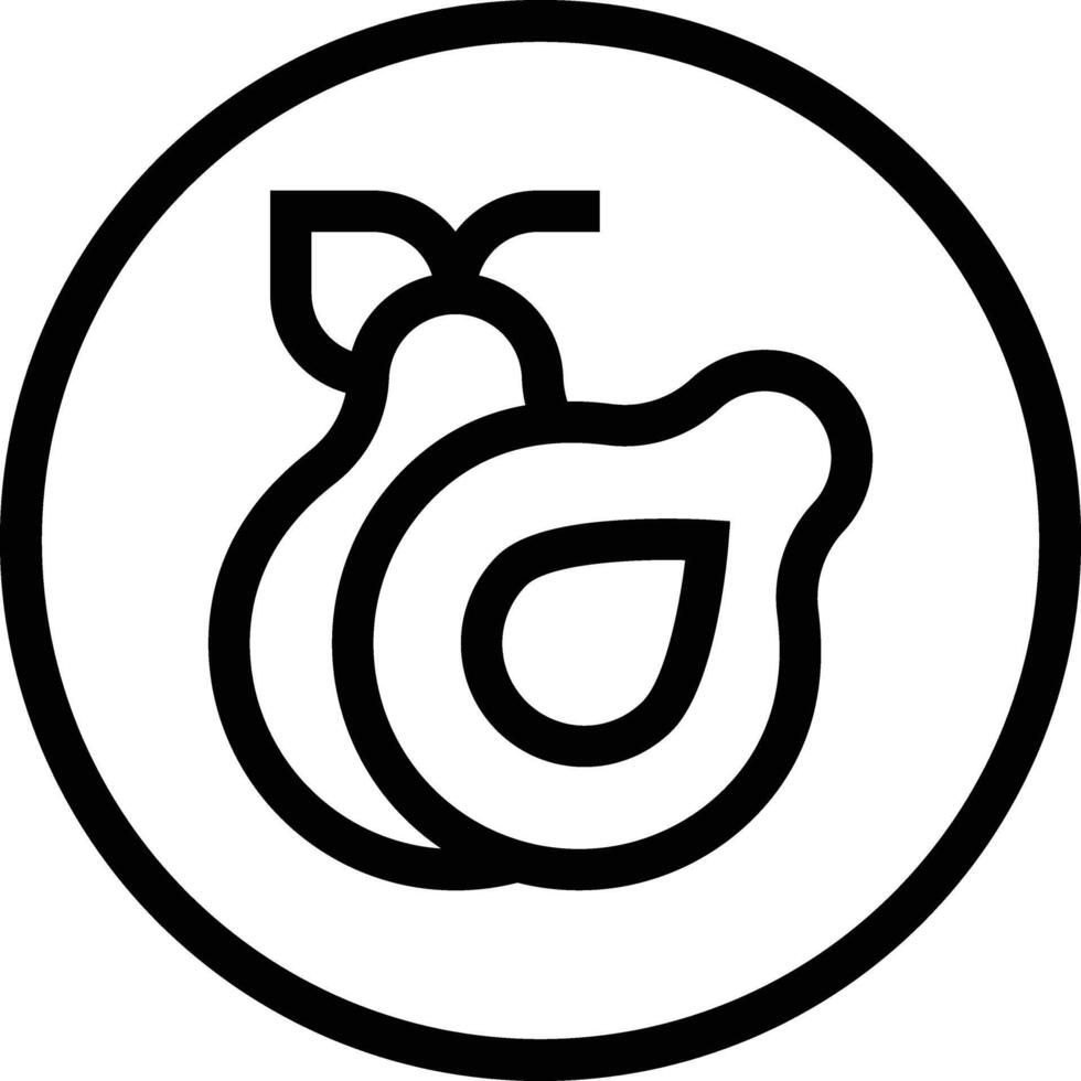 Avocado Icon Design Illustration vector