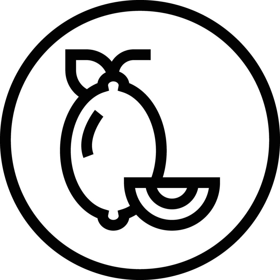 Lemon Icon Design Illustration vector