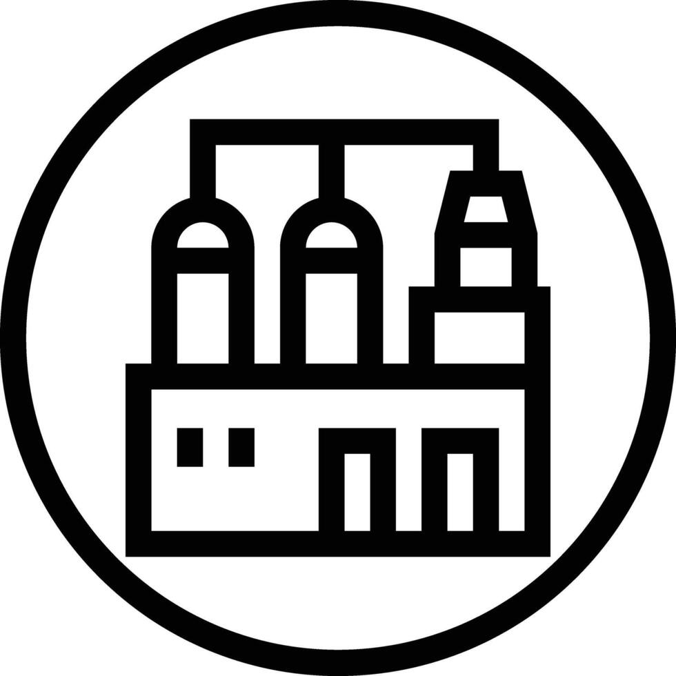 Gas Refinery Icon Design Illustration vector