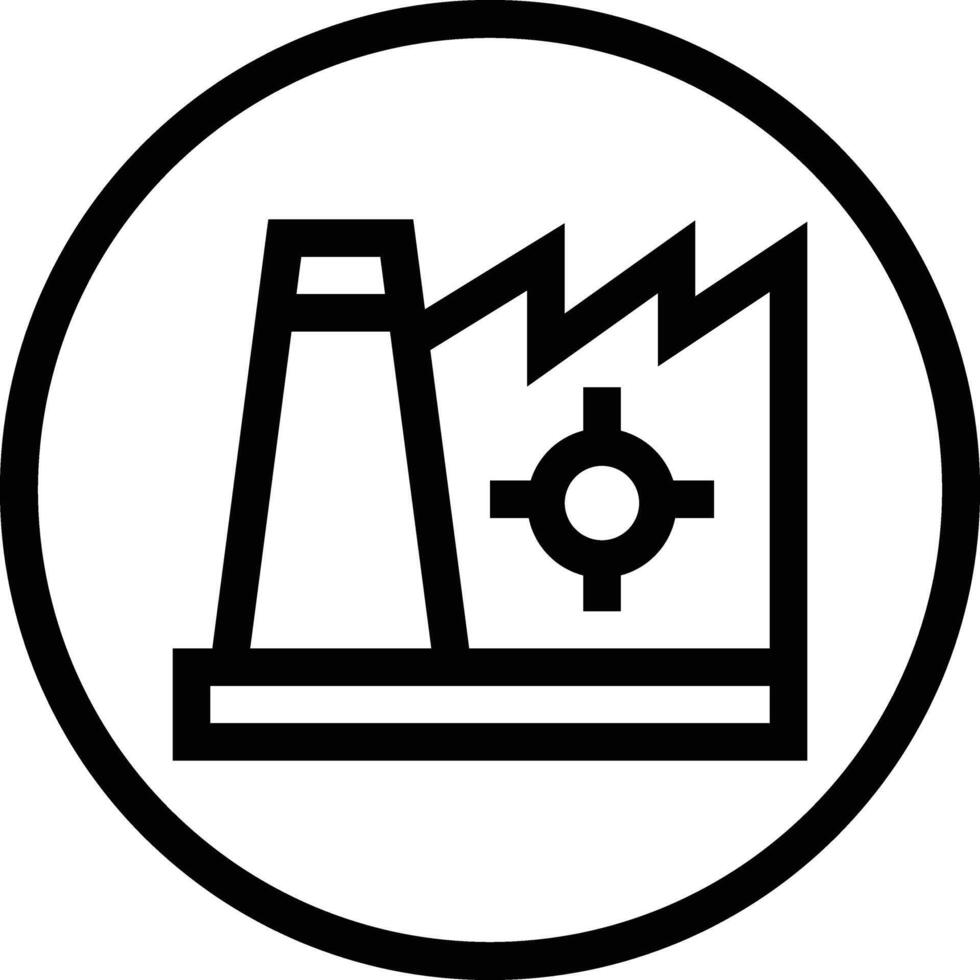 Factory Management Icon Design Illustration vector