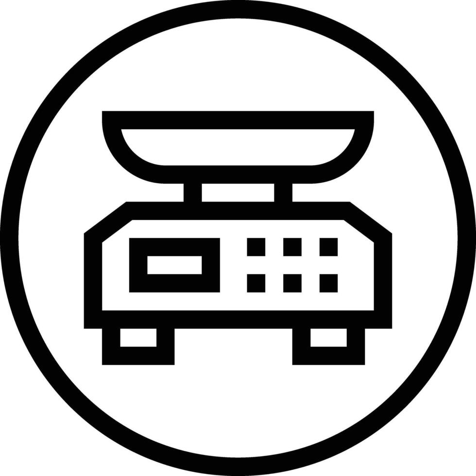 Weight Scale Icon Design Illustration vector