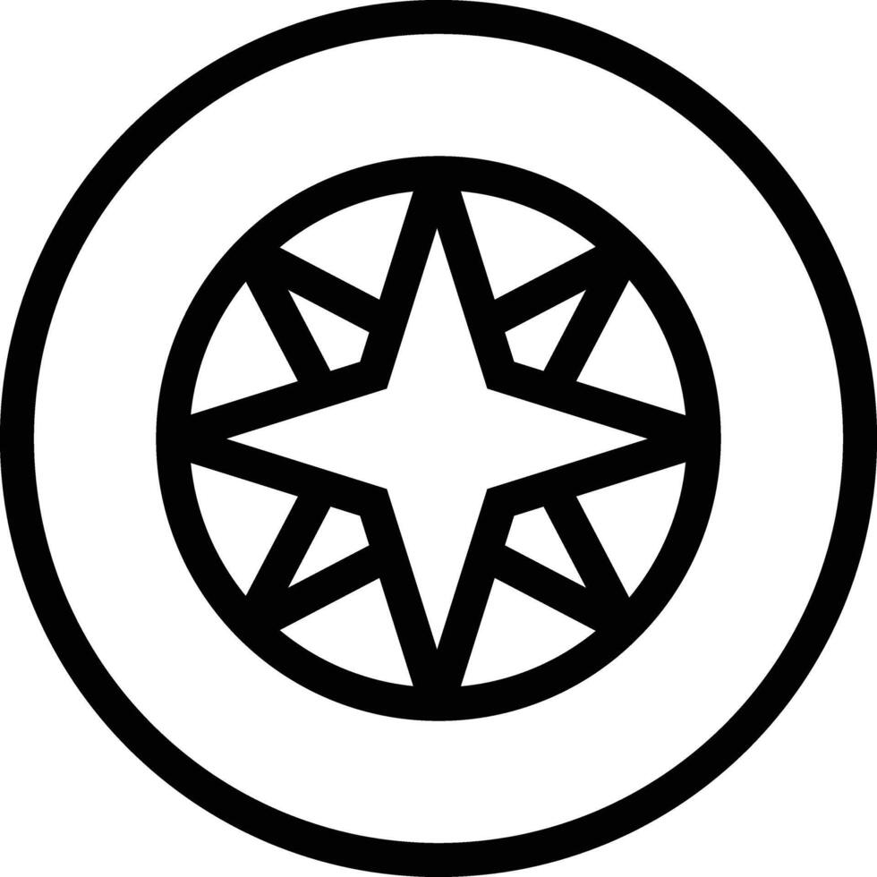 Compass Rose Icon Design Illustration vector