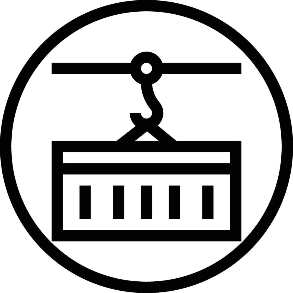 Cargo Container Icon Design Illustration vector