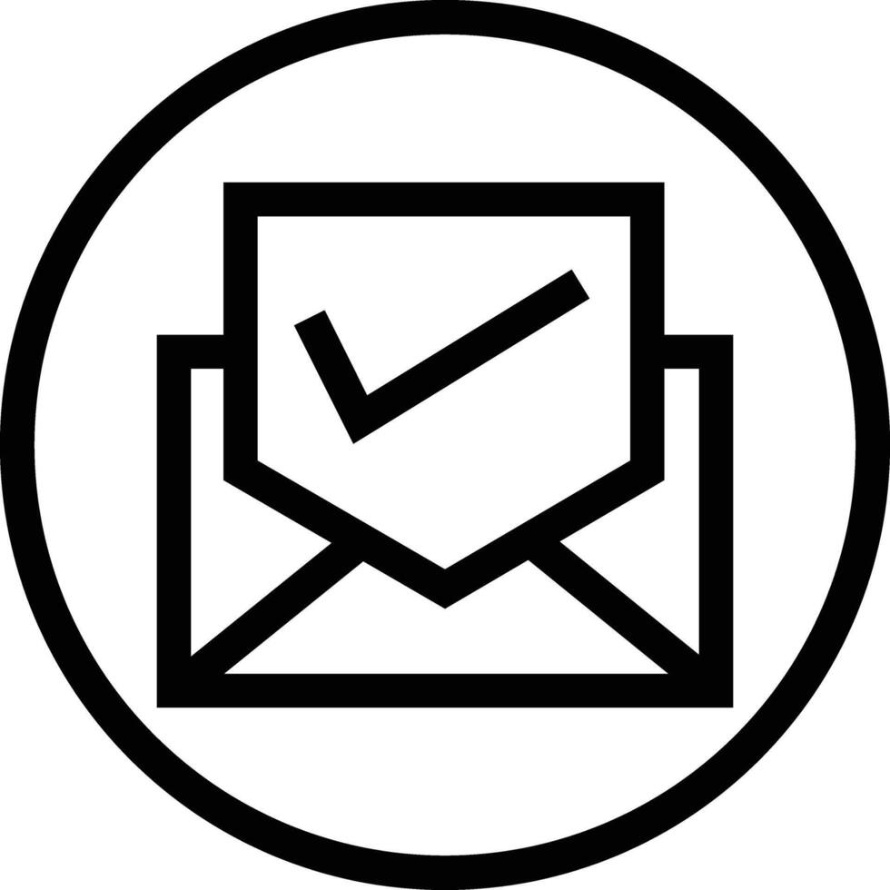 Verified Email Icon Design Illustration vector