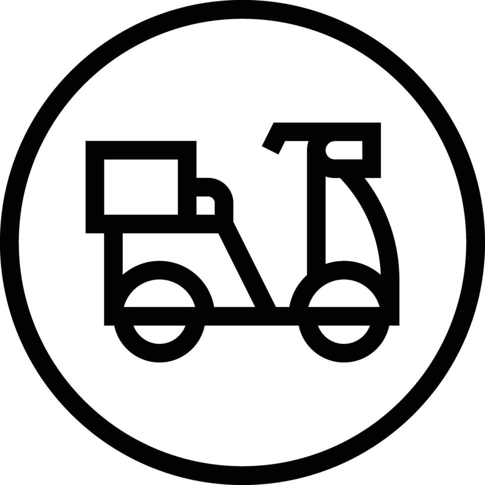 Delivery Bike Icon Design Illustration vector
