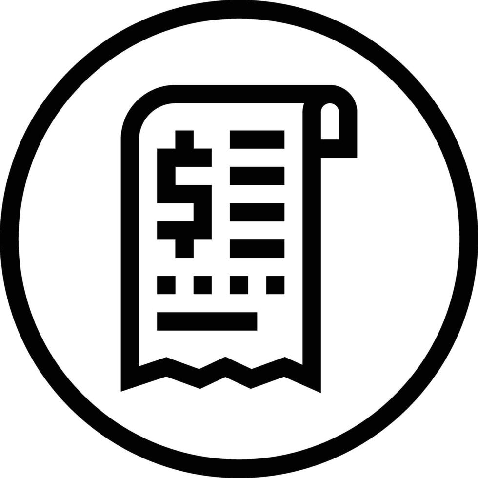 Bill Icon Design Illustration vector