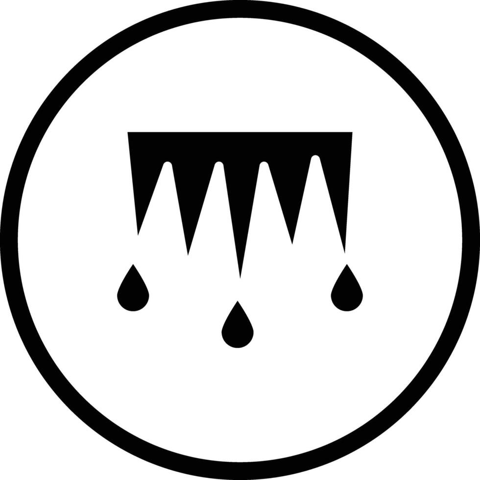 Icicles Icon Design Illustration vector