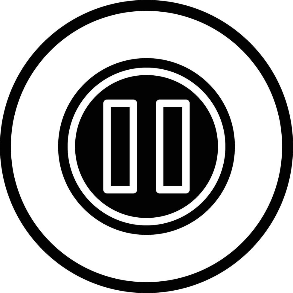 Pause Icon Design Illustration vector
