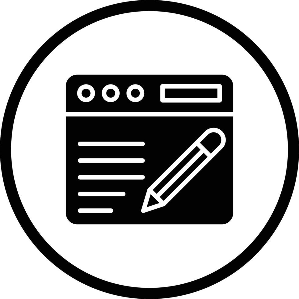 Blogging Icon Design Illustration vector