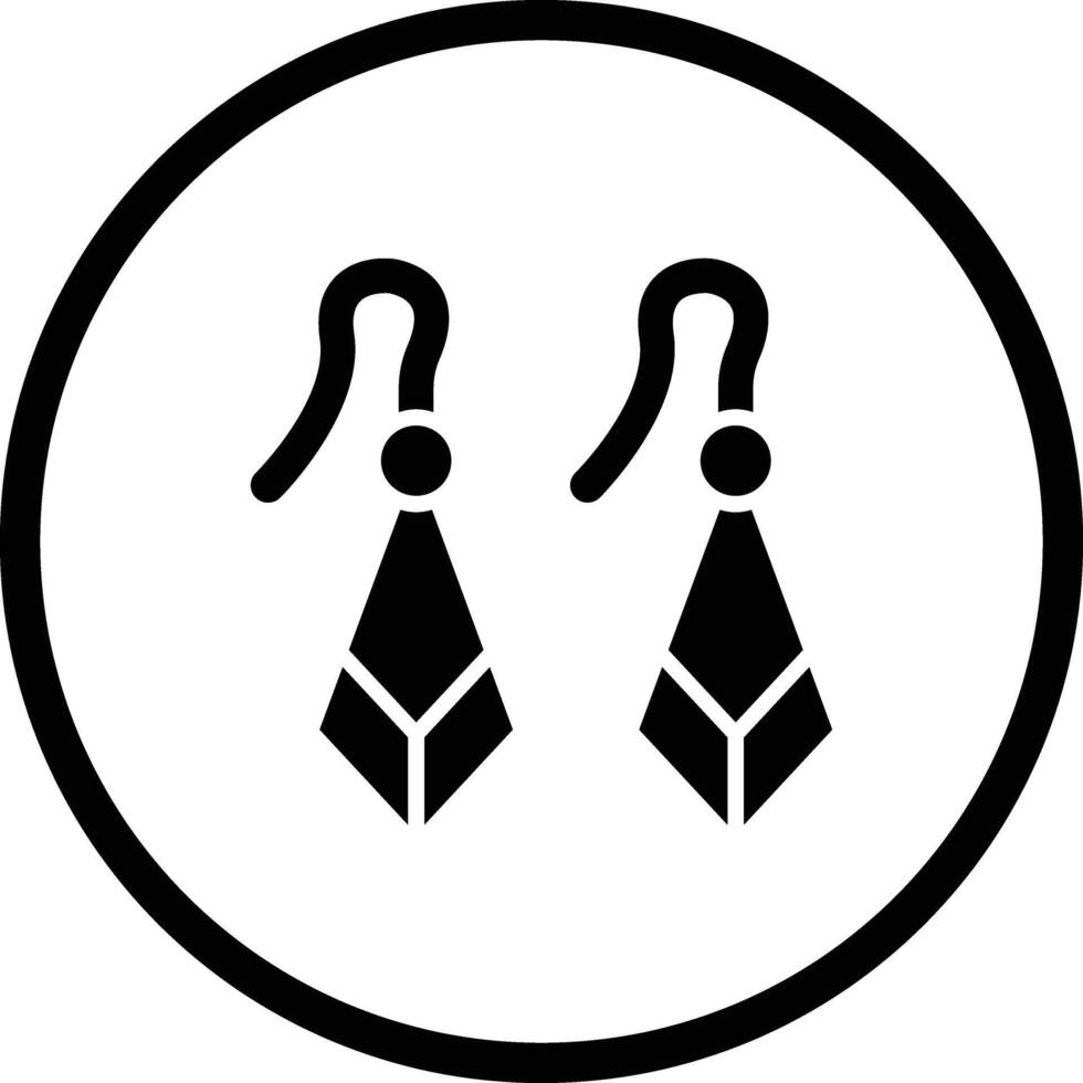 Earrings Icon Design Illustration vector