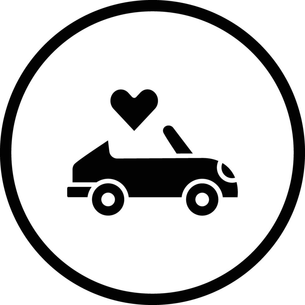 Wedding car Icon Design Illustration vector