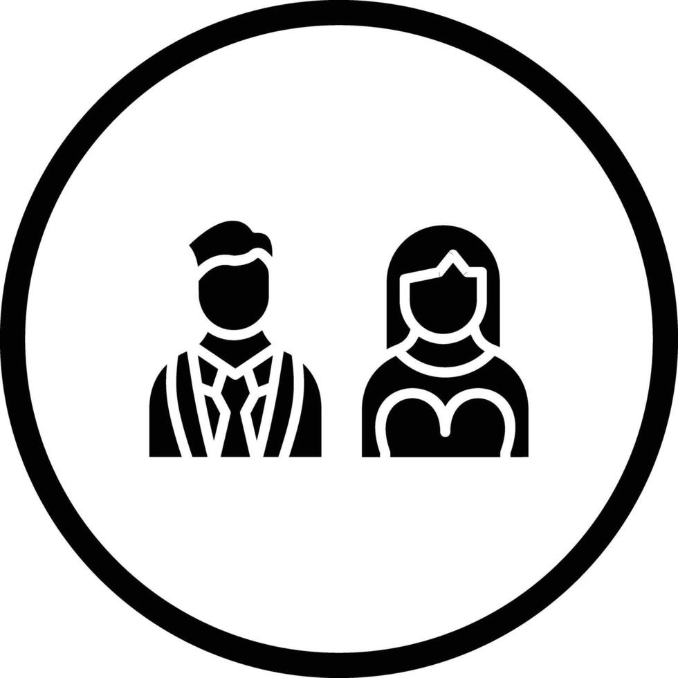 Couple Icon Design Illustration vector