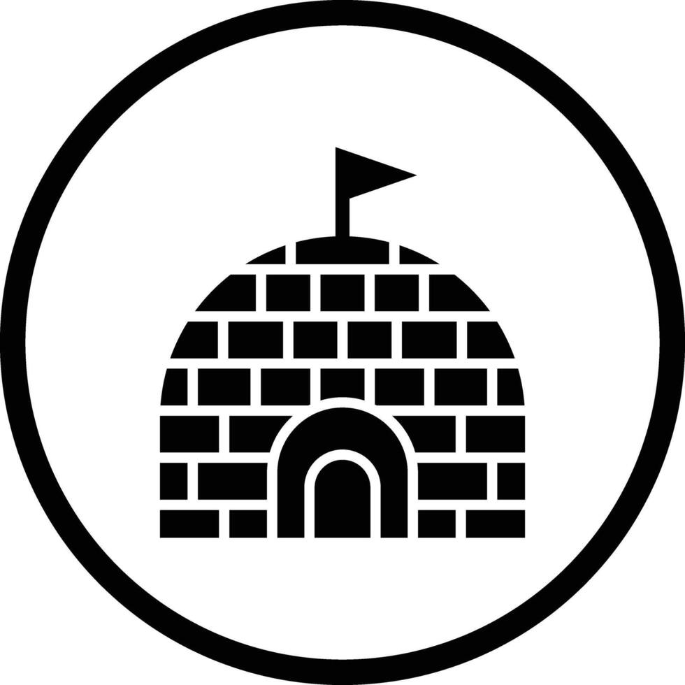 Igloo Icon Design Illustration vector