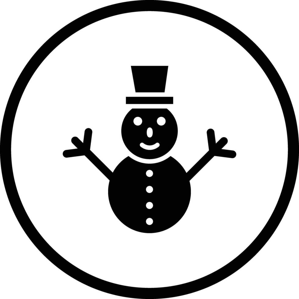 Snowman Icon Design Illustration vector