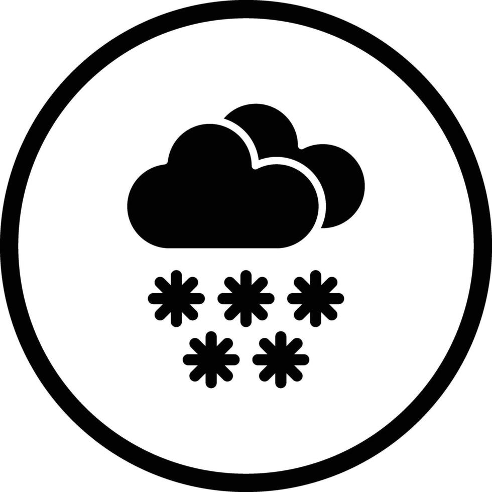 Snowing Icon Design Illustration vector