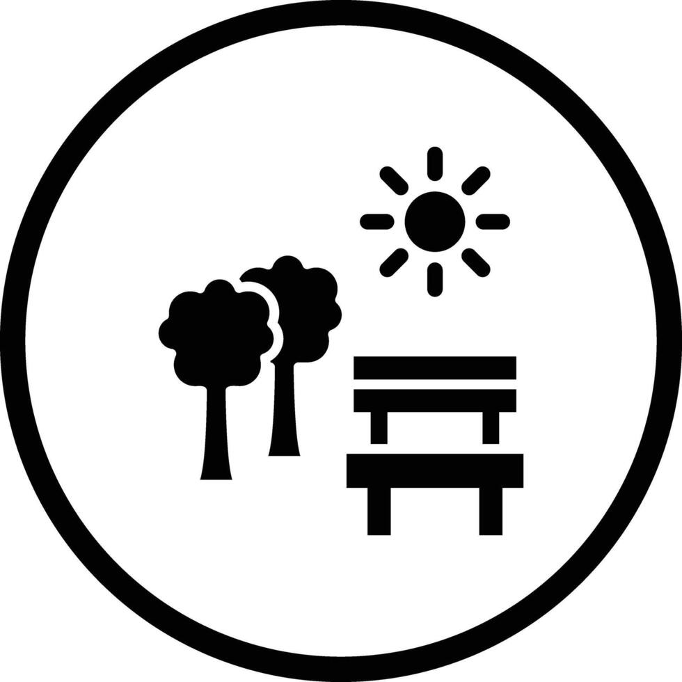 Park Icon Design Illustration vector