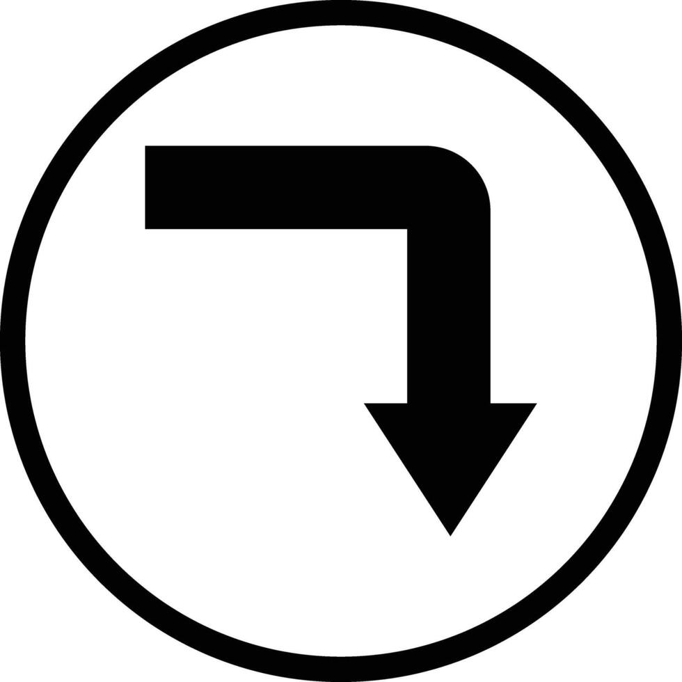 Turn Down Icon Design Illustration vector