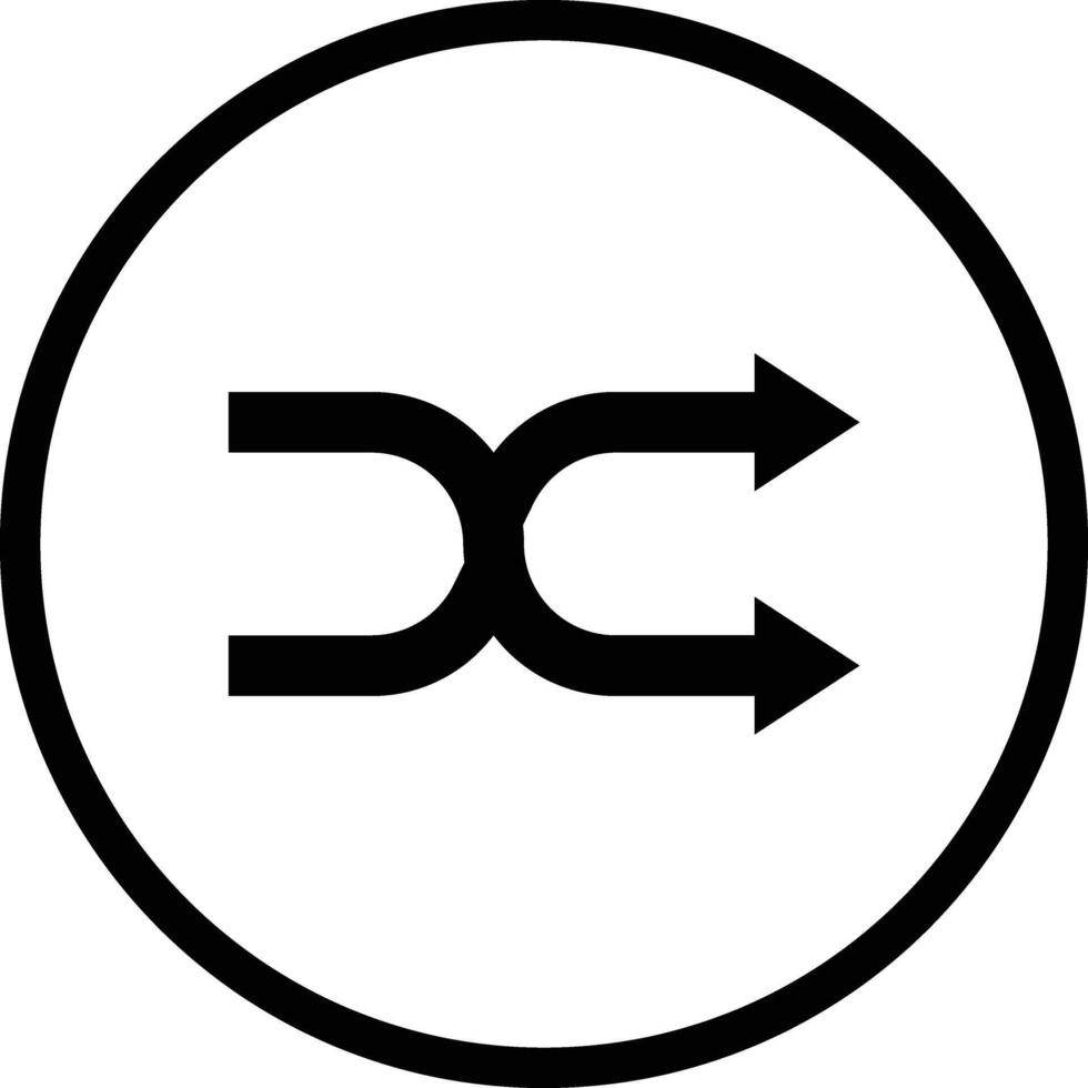 Shuffle Icon Design Illustration vector