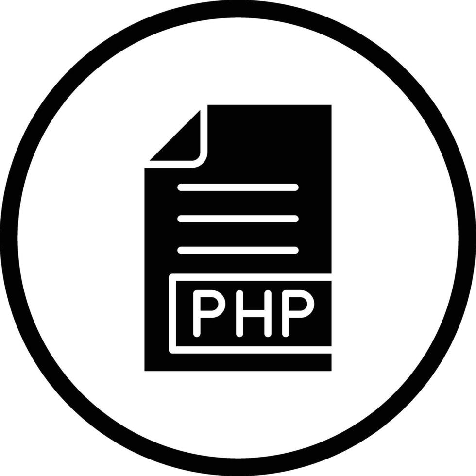 PHP Icon Design Illustration vector