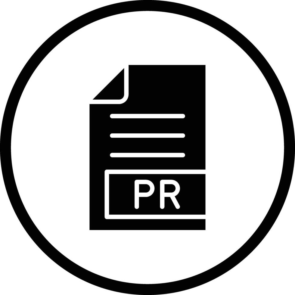PR Icon Design Illustration vector