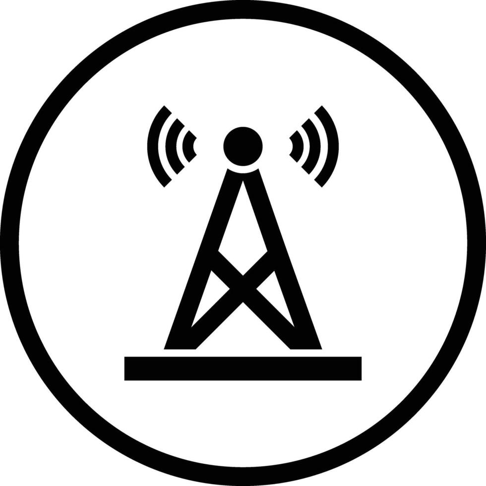 Signal tower Icon Design Illustration vector