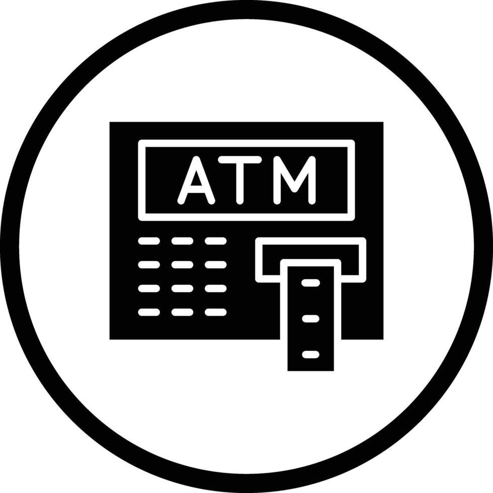 Atm machine Icon Design Illustration vector