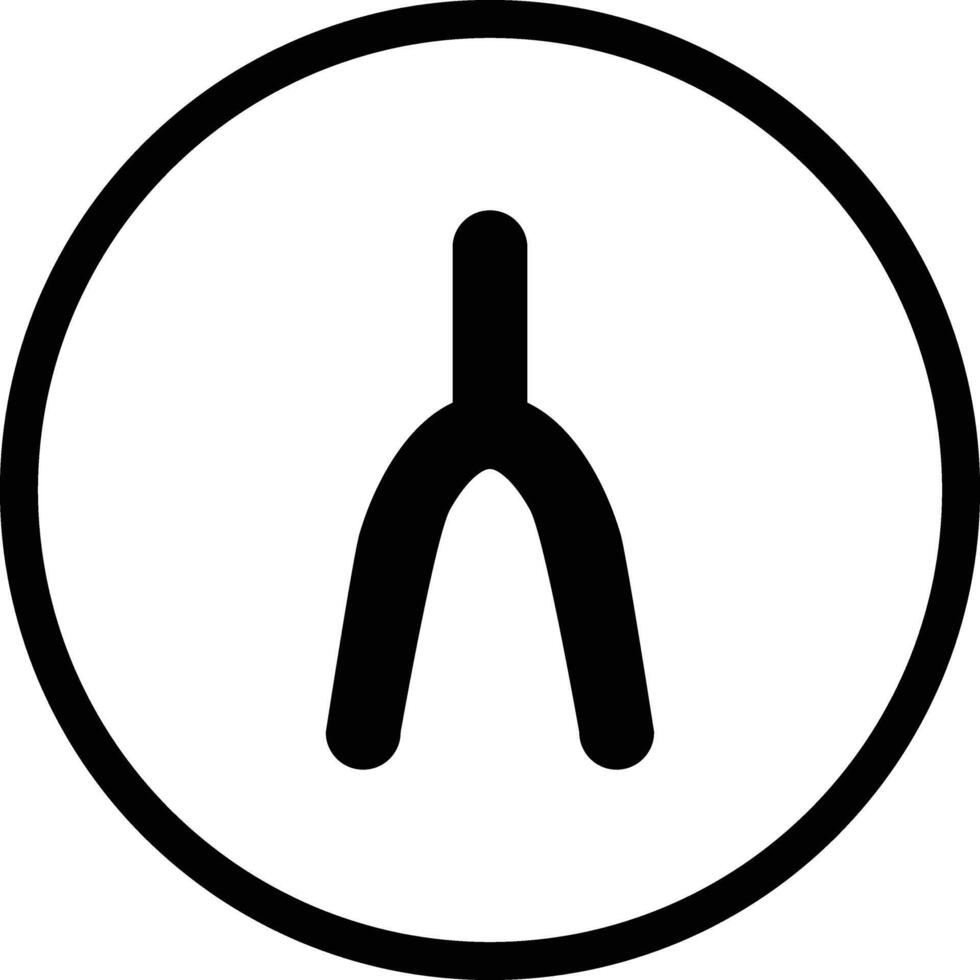 Wishbone Icon Design Illustration vector