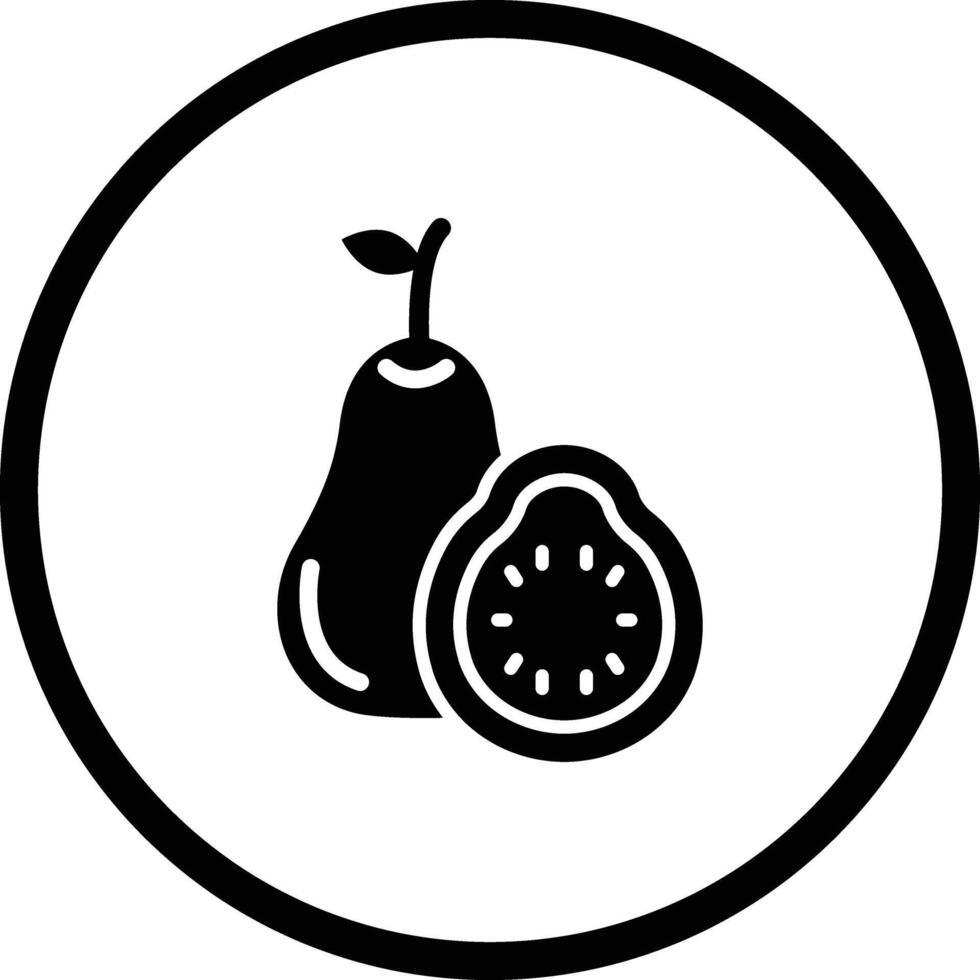 Guava Icon Design Illustration vector