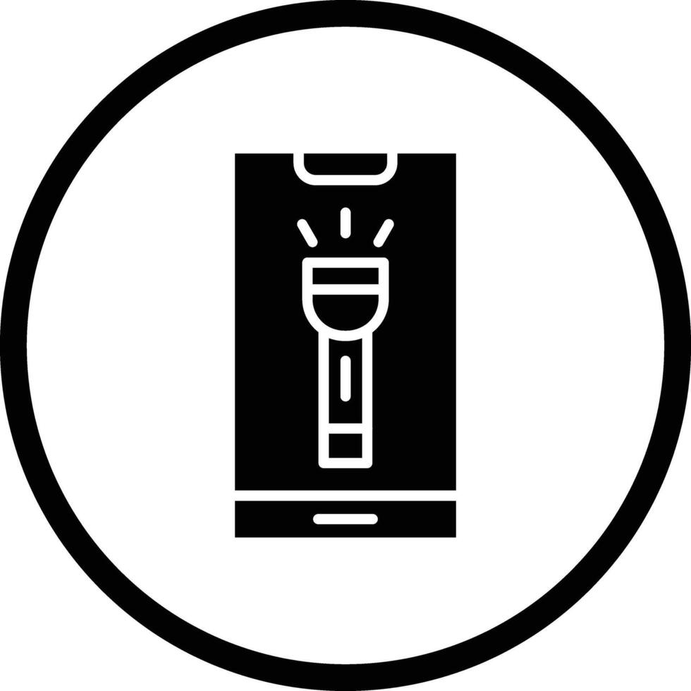 Torch Icon Design Illustration vector