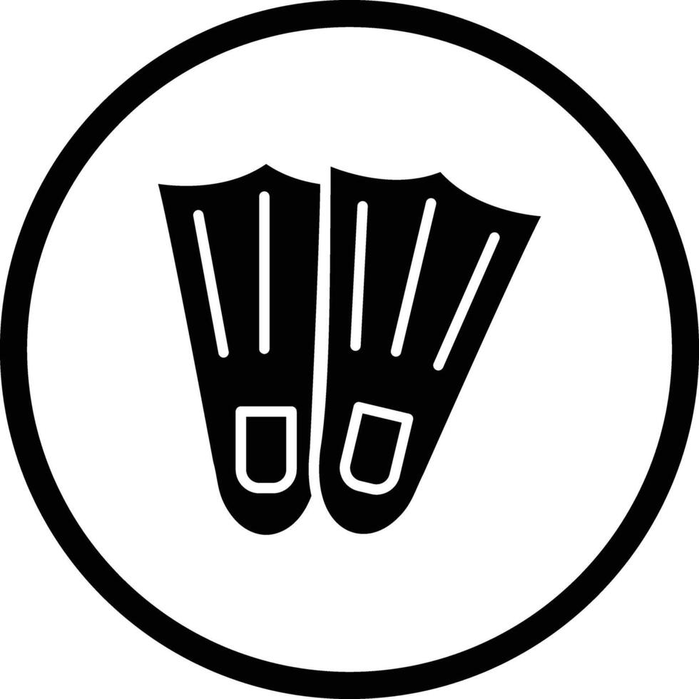 Fins Icon Design Illustration vector